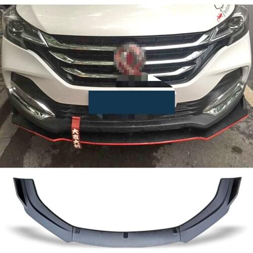 Front Bumper Spoiler Protector Plate Lip Body Kit Carbon Surface Car Decorative strip Chin Shovels For AEOLUS AX7 2017-2018