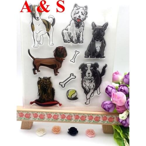 CLEAR STAMPS Dog Bone Pet Scrapbook Card album paper craft silicon rubber transparent stamp