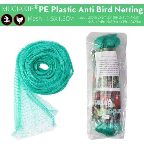 Gardens Anti Bird Netting Stretch Fencing Durable Green Woven Mesh Stops Birds Deer Animals Protect Vegetable Plants Fruit Trees