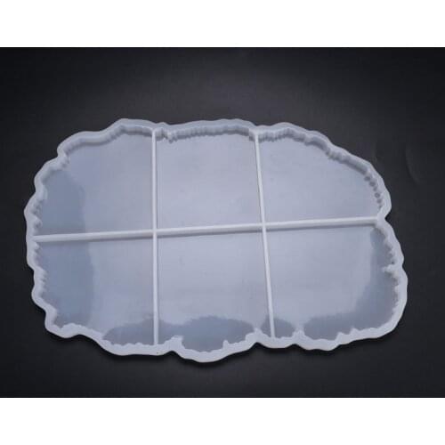 Silicone Crystal Epoxy Resin Mold Irregular Coaster Mat Casting Mould Handmade DIY Crafts Decoration Making Tools