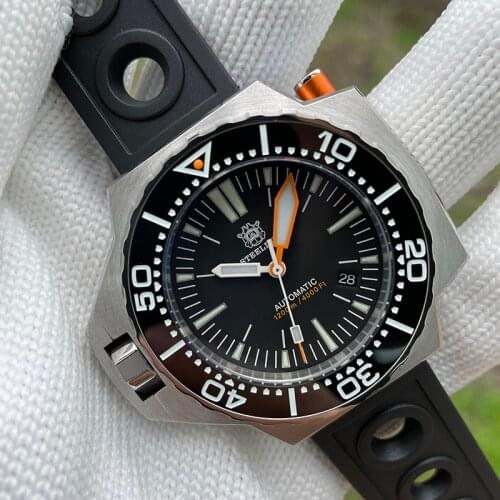 STEELDIVE Men Diver Watch Mens Automatic Watches Military Mechanical Wristwatch 1200M Waterproof Luminous Ceramic Bezel Sapphire