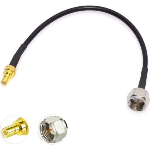 Superbat DAB/DAB+ Car Radio Aerial F Plug to SMB Male Coaxial Cable with RG174 10cm for Acoustic