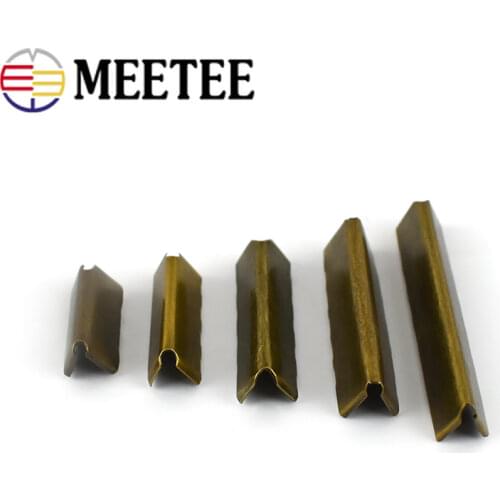 10/30pcs Bronze Metal Strap Clip Buckles Pants Belt Head Tail Stopper Wallet Leather Canvas Webbbing Cord End DIY Accessories