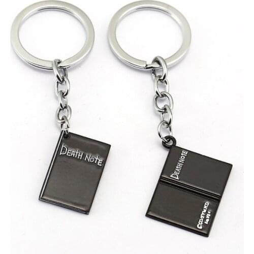10 PCS/LOT Anime Death note Black notebook Keychain keyring pendant Toy gifts