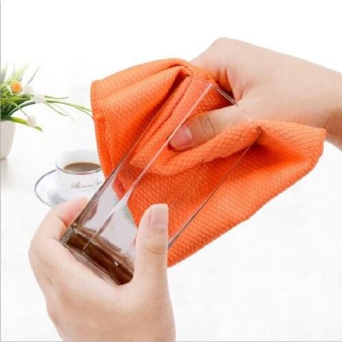3pc Super Absorbent Microfiber kitchen dish Cloth High-efficiency tableware Household Cleaning Towel tools gadgets accessories