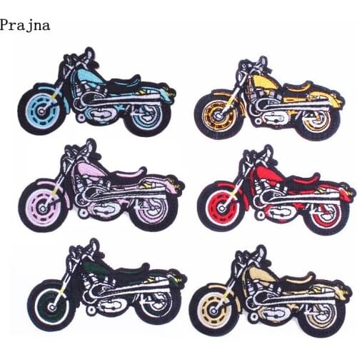 Biker Patches Colorful Motorcycle Embroidery Iron On Patch For Clothing Punk Gift Fashion Man Sew Cloth Biker Jacket DIY