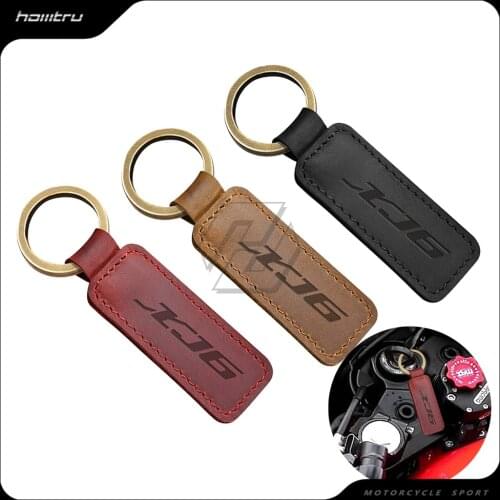 Motorcycle Cowhide Keychain Key Ring Case for Yamaha XJ6 XJ6-N Models