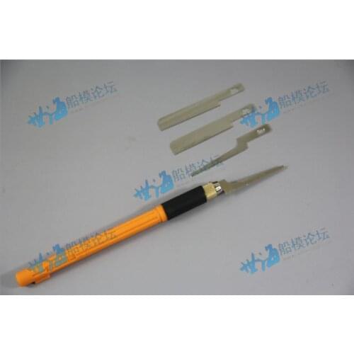 Wooden model ship tool Small hand saw with 4pcs 0.3mm saw blade