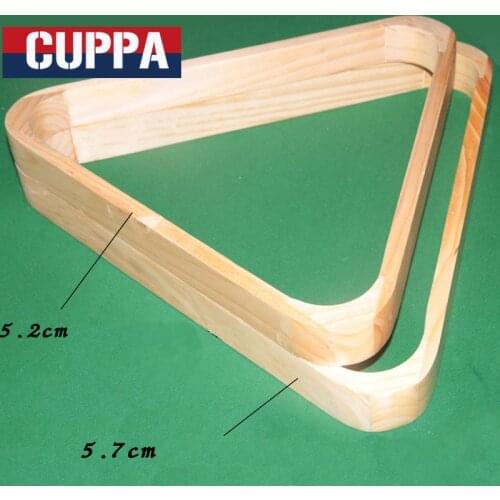 Cuppa Wood Billiard Triangle Rack 52mm/57mm 8-Ball Triangle Billiards Accessories China 2016