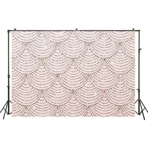 HUAYI Photo Background Newborns Baby Shower Birthday Photography Backdrops Glitter Wave Mermaid Photobooth Backdrop XT-7743