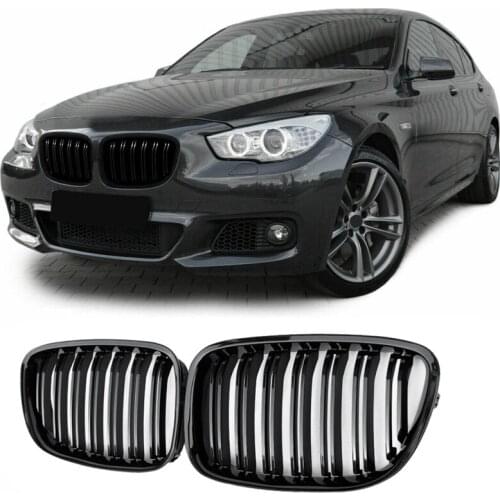 Glossy Black Front Bumper Hood Kidney Grill Grille For-bmw F07 5 Series Gt 520 528 530 535 550 2010