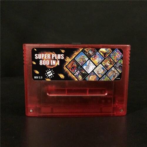 New Super DSP Version Plus 800 in 1 REV 2.5 Game Card for 16 Bit Game Console Cartridge Support all USA/EUR/Japan Consoles