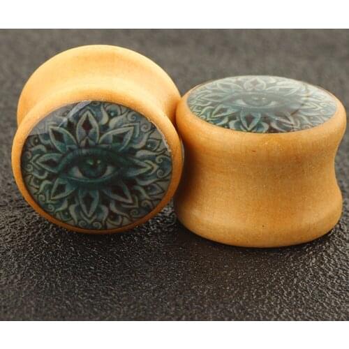 JUNLOWPY Ear Plugs Gauges Set Logo Flesh Tunnels Saddle Earring Gauge Tragus Piercing Ear Expander Stretcher Body Jewelry 6-16mm