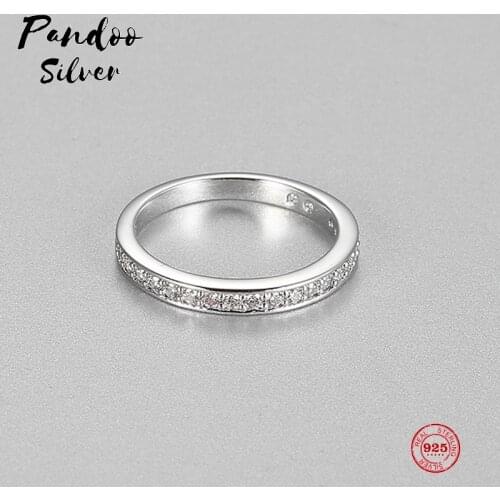 Fashion Charm Pure 925 Silver Original 1:1 Copy, Elegant Temperament Romantic Exquisite Ring Ring Female Luxury Jewelry Gifts