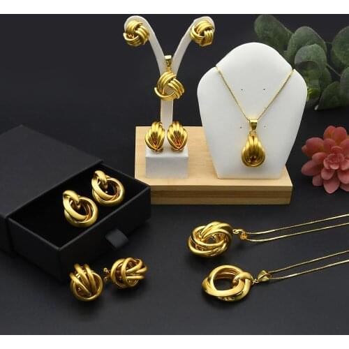 Jewellery Jewelry Sets For Women African Beads Jewelry Set Wedding Choker Necklace Earrings 2021 Trend Bridal Dubai Party Gifts