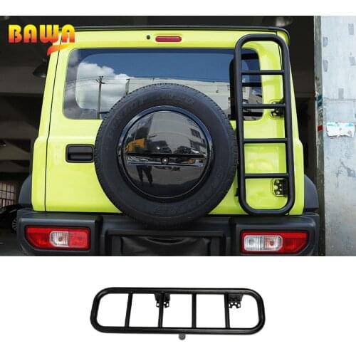 BAWA Car Tailgate Rear Door Ladder For Suzuki Jimny JB64 JB74w 2019 2020 2021 Trunk Climbing Protective Frames Accessories