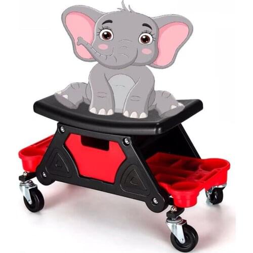 Mechanics Brake Stool Mobile Toolbox Suitable for Auto Car Repair Wheels 300lbs Capacity Heavy Duty