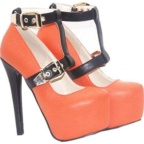 Fashion high heel cingulate women shoes waterproof pump women shoes plus size party wedding red shoes