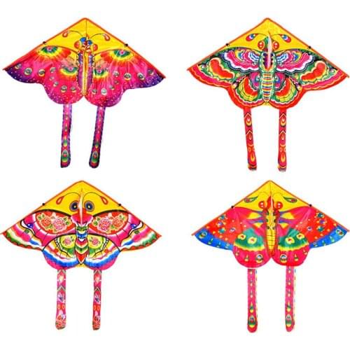 New Outdoor Colorful Butterfly Flying Kite with Winder String Children Kids Toy