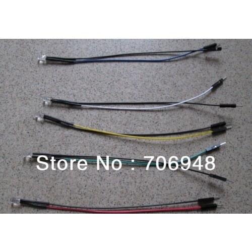 Pre wired led DC1.8-4V With Arduino connector Red/green/blue/yellow/white color 15cm lengh