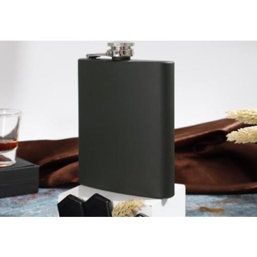 Mixed colored 6 oz painted stainless steel hip flask with screw cap metal home pocket hip flask LX1128