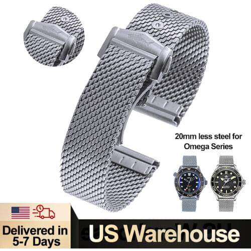 Heimdallr Mesh Band for NTTD Steel Watch Strap For Titanium Sea Ghost Stainless Steel Watch Bracelet
