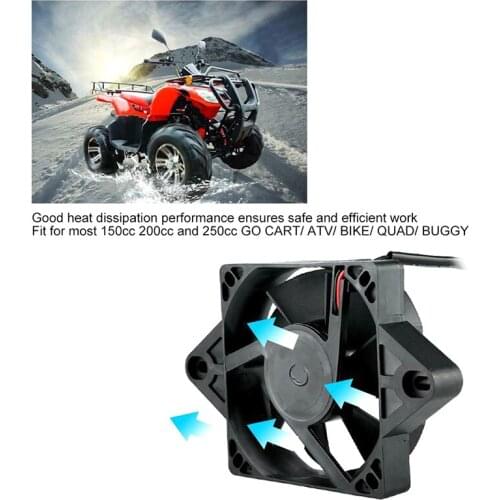 1PC 12V Electric Engine Cooling Fan Radiator Motorcycle ATV Go Kart Quad 150-250cc