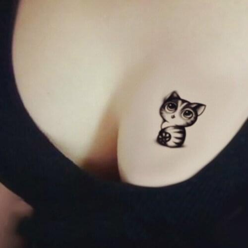 Waterproof Temporary Tattoo Sticker 10.5*6cm cute cat tatto stickers flash tatoo fake tattoos for girl women