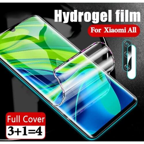 100D Glass For Mi Note 10 lite Hydrogel Film mi note10 Pro Soft Glass Screen Protector for Mi-10 T Xiaomi Mi10T mi 10t pro Mi10