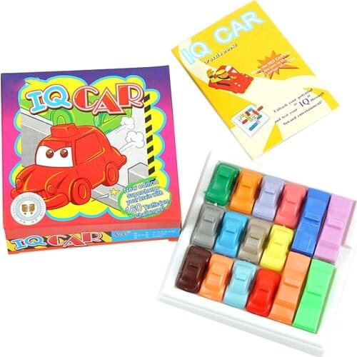 1 Set 3D Car Parking Geometric IQ Puzzle 3D Puzzles Juguetes Car Model Maze Parking Lot Game Toy Kids Educational Toys