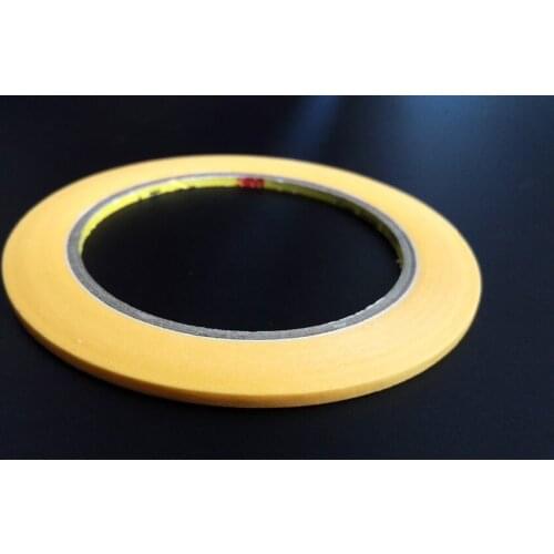 1x New 5mm*50M High Temperature Withstand Masking Tape Yellow 3M244 for Auto Coating PCB Shielding