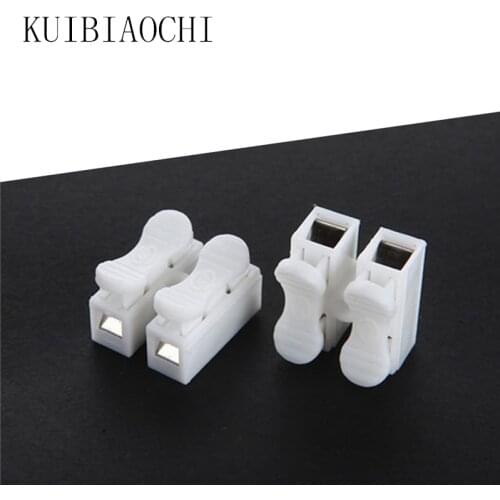 20pcs/lot CH2 Spring Wire Connectors Electrical Cable Clamp Terminal Block Connector LED Strip Light Wire Connecting