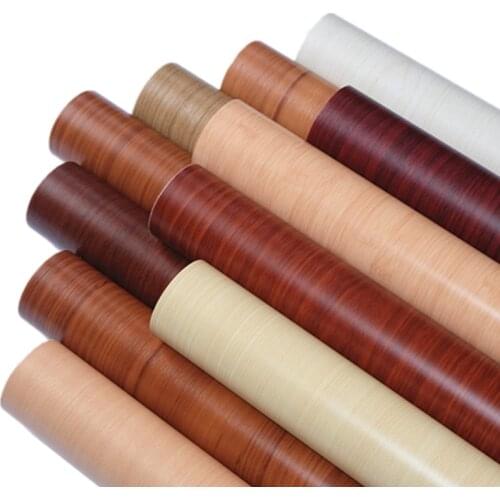 80 cm waterproof and moisture-proof imitation wood grain self-adhesive wallpaper bedroom wardrobe desktop wooden door furniture