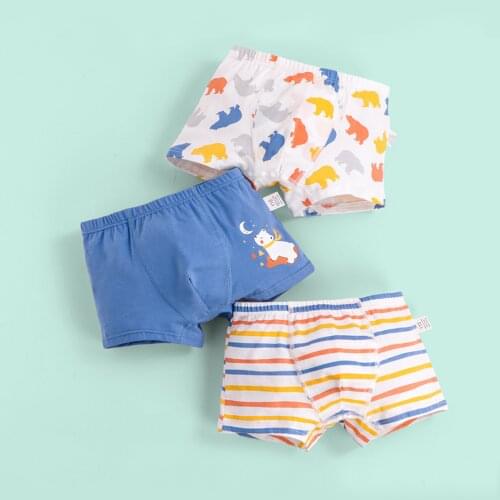 Boys Cartoon Childrens Shorts Panties Briefs Boxers Teenager Underpants