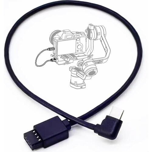 MCC to Type-C Ronin-S Multi-Camera Control Cable for DJI Ronin S & Canon EOS R RP Nikon Z6 Z7 Fuji XT3 XT4 GH5 as MCC-C USB-C