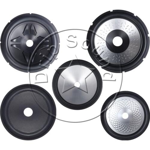 For 6"/8"/11"/12" inch Speaker Cone Paper Basin Woofer Woven Plastic Basin Drum Trumper Bass Repair Parts 26mm/36mm/39/52mm Core