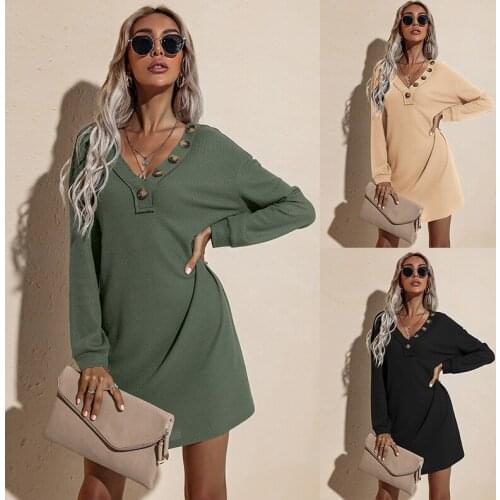 Модные трикотажные платья LACTIC China At AliExpress