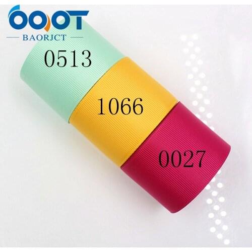 OOOT BAORJCT J-18515-L38MM 10 yard 38 mm Solid Color Ribbons Thermal transfer Printed grosgrain Wedding Accessories DIY material