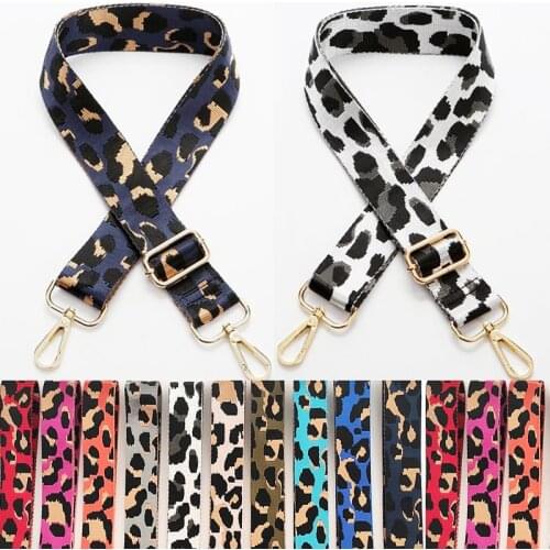 Leopard Bag Straps Women Shoulder Messenger Bags Belt Adjustable Wide Strap Bag Part Accessories Female Crossbody Bag Strap