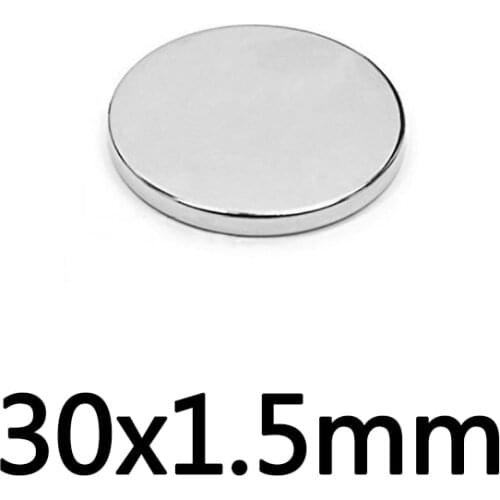 2/5/10/20/30Pcs 30x1.5 mm Powerful Magnets 30mmx1.5mm Permanent Round Magnet 30x1.5mm Neodymium Magnetic Super Strong magnet