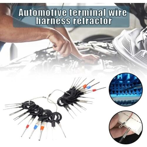 36PCS Super Terminal Ejector Kit Car Pin Extractor Terminal Removal Tool Wiring Crimp Connector Puller Plug Repair Hand Tool