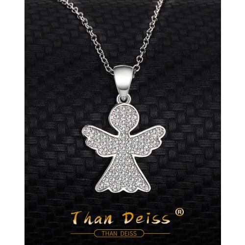 S925 Sterling Silver Necklace Angel Ladies Secklace wing Simplicity Europe And The United States Fashion Jewelry Pendant