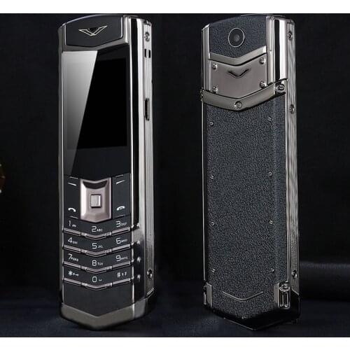 2G GSM Unlock Bar Luxury BT Dial Metal Body FM Camera Signature Senior Mobile Phone Single Sim Good Signal K8+ Russian Key