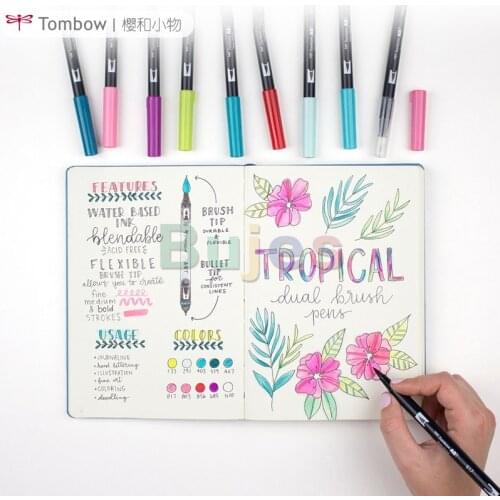 Tombow ABT Dual Brush Pen, Blender Pen - A Series of Colors Themes, Art Supplies ,Non-Bleed , Non-toxic, Artist
