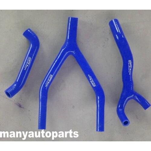 Silicone radiator hose for YAMAHA YZ125 1984 1985 BLUE 84 85