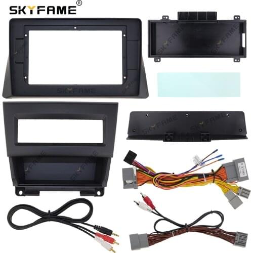 SKYFAME Car frame cable Kits Fascia Panel For HONDA ACCORD 8TH 2008-2012 Android Big Screen Audio Dash Panel Frame