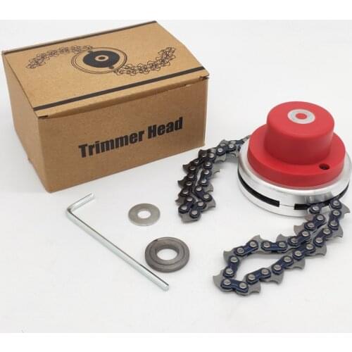 Universal Lawn Mower Chain Trimmer Head Brushcutter for Trimmer Garden Grass Spare Parts Tools