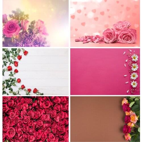 Vinyl Custom Rose Flower Photography Background Props Newborn Portrait Photographic Backdrops For Photo Studio 21601HER-03