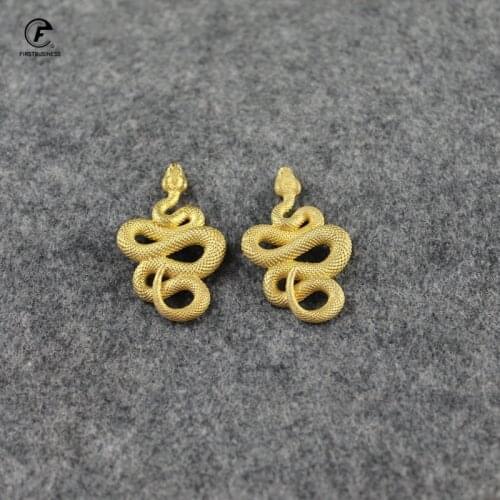 Vintage Copper Long Snake Miniature Figurines Desk Decorations Ornaments Accessories Handmade Brass Car Key Chains Pendant Decor