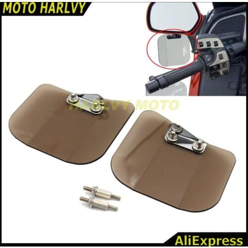 Motorcycle Wing Deflector Mirror Smoke Tint For Honda GL1800 2001-2016 Gold Wing F6B 2013-2016